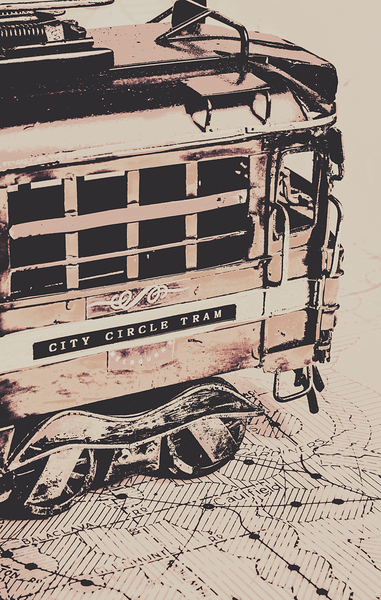 City circle street artwork Print