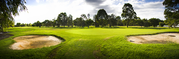 Golf Course Landscape Panorama Print