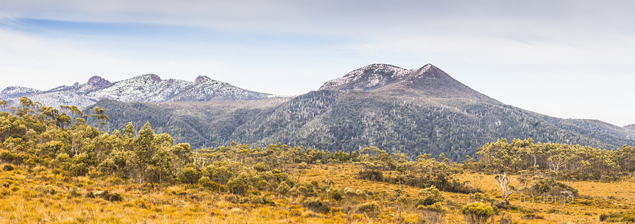 King William Range. Australia mountain panorama  Print