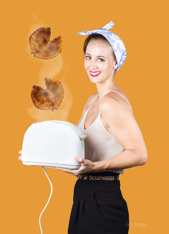 Breakfast at the retro roadhouse  Print