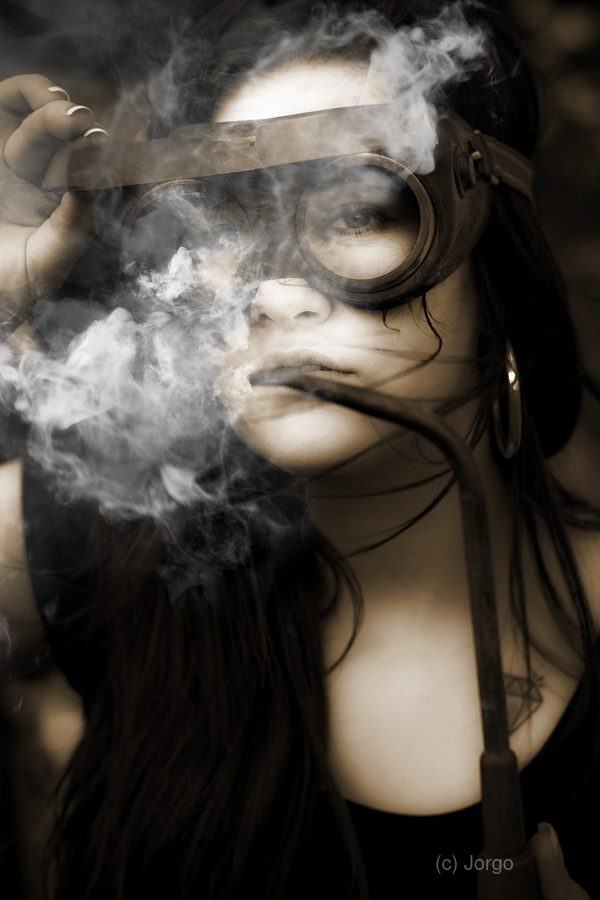 Smoking Hot Industrial Worker  Print