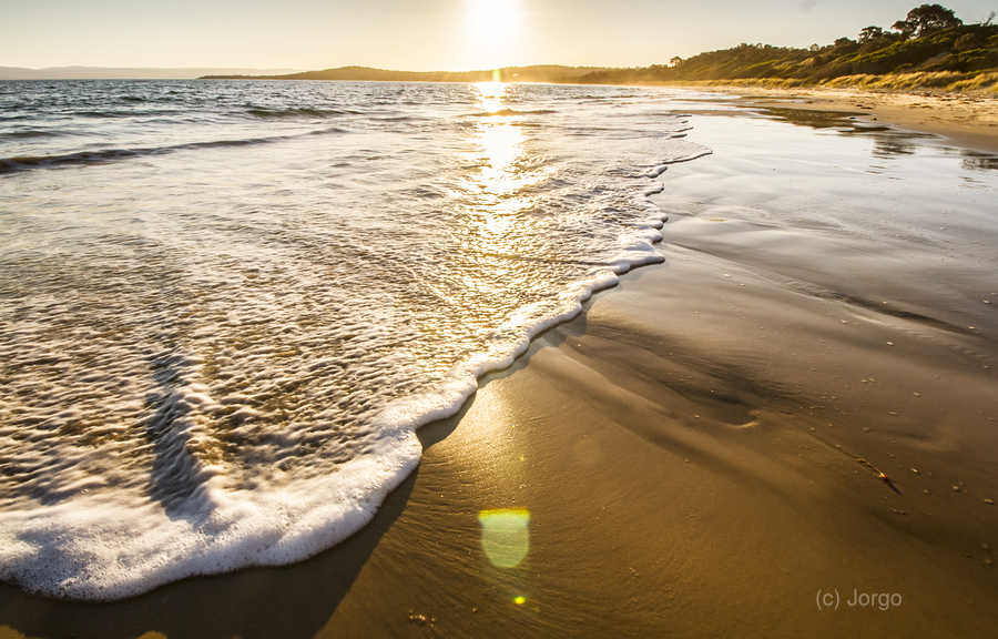 Sun surf and waves  Print