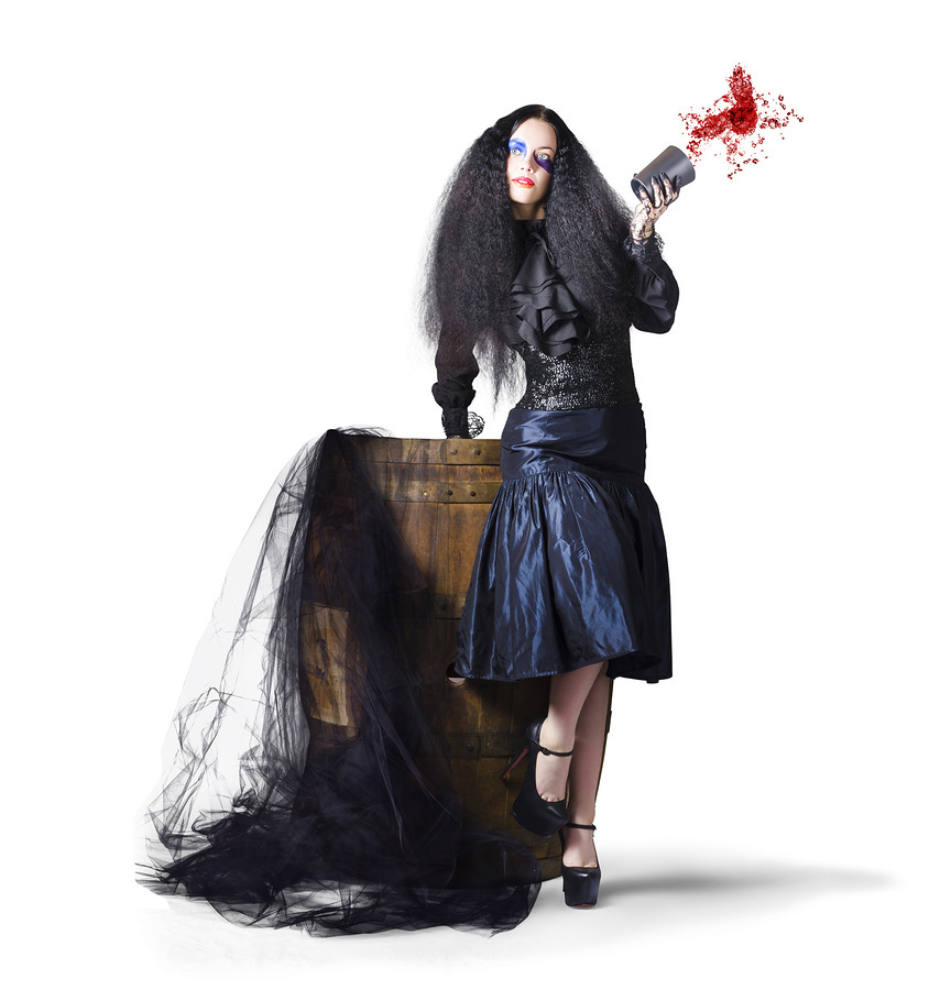 Jester with wine barrel  Print