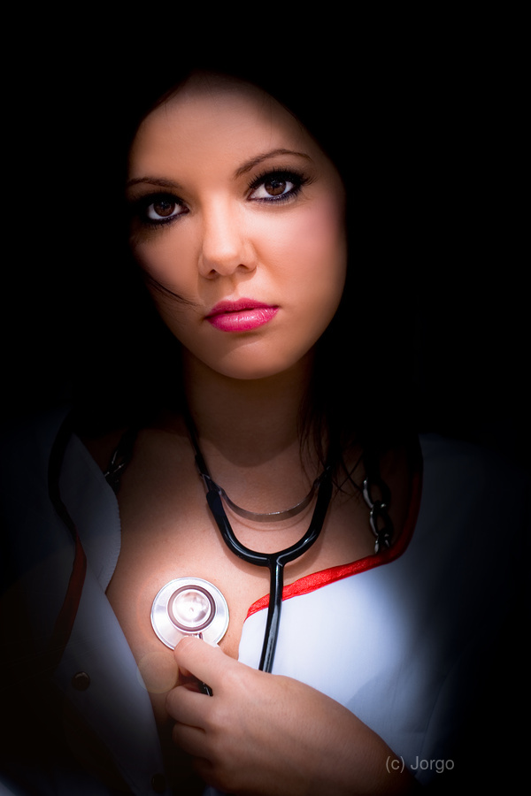 Love Struck Stethoscope Nurse  Print