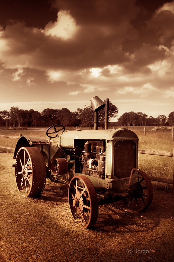Tractor From Yesteryear  Print