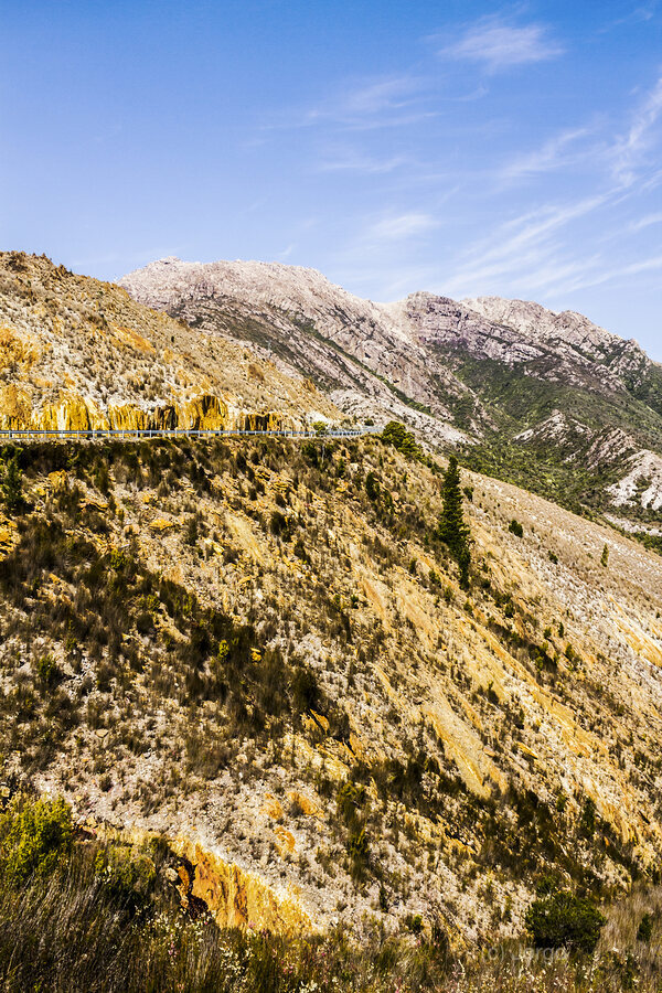 Colourful stony highlands  Print