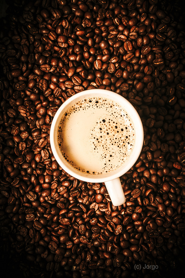 Cup and the coffee store  Print