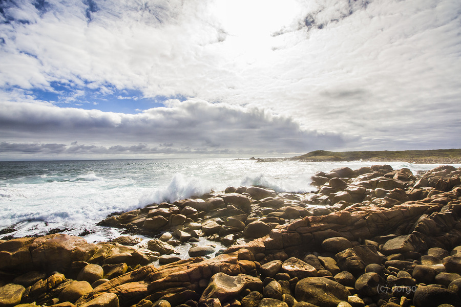 Sun rising over the ocean  Print