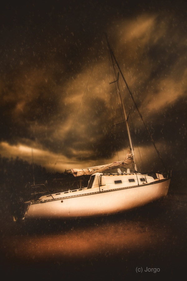 The shipwreck and the storm  Imprimer