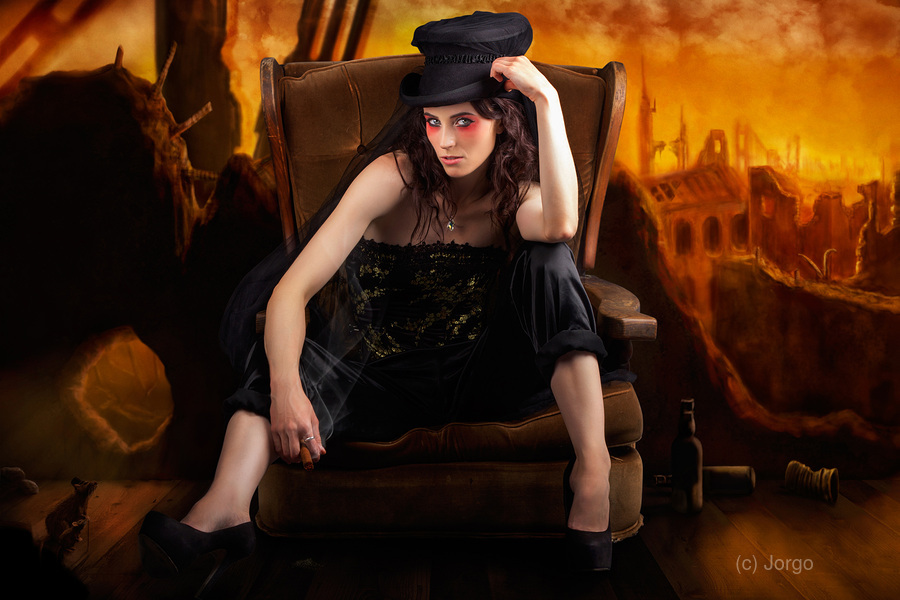 Creative Underground Fashion Photo Illustration  Print