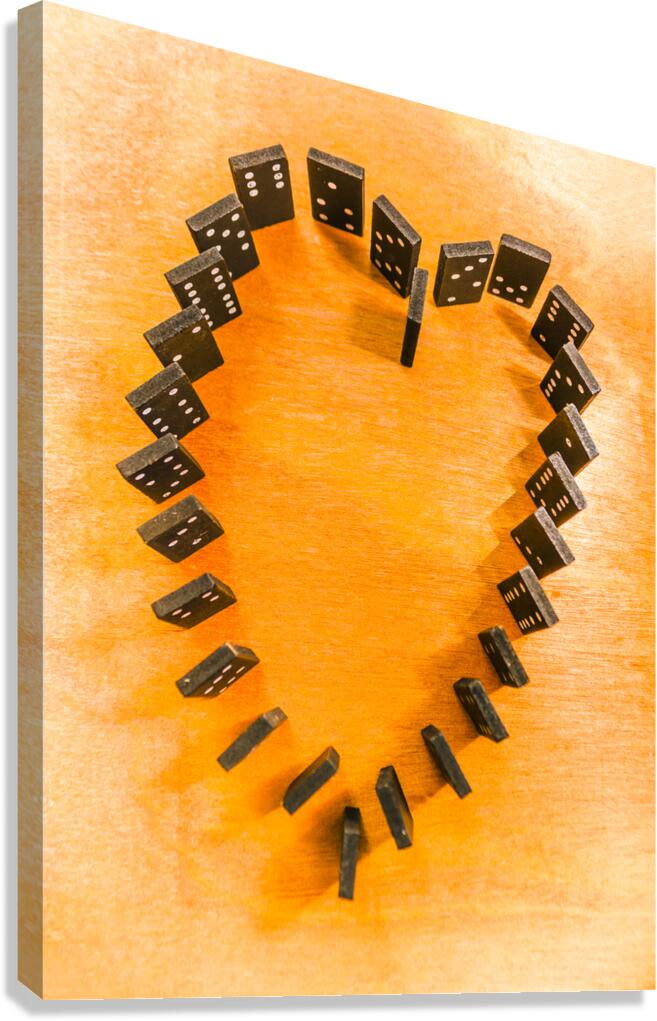 Chips are stacked Canvas Print