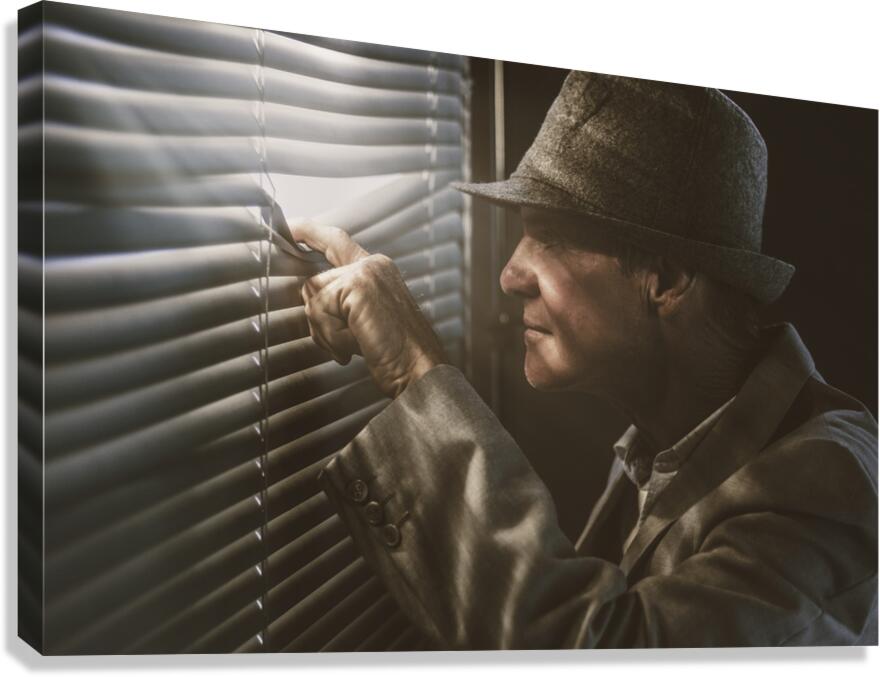 Undercover stakeout  Canvas Print