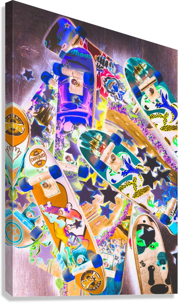 Skating stars Canvas Print