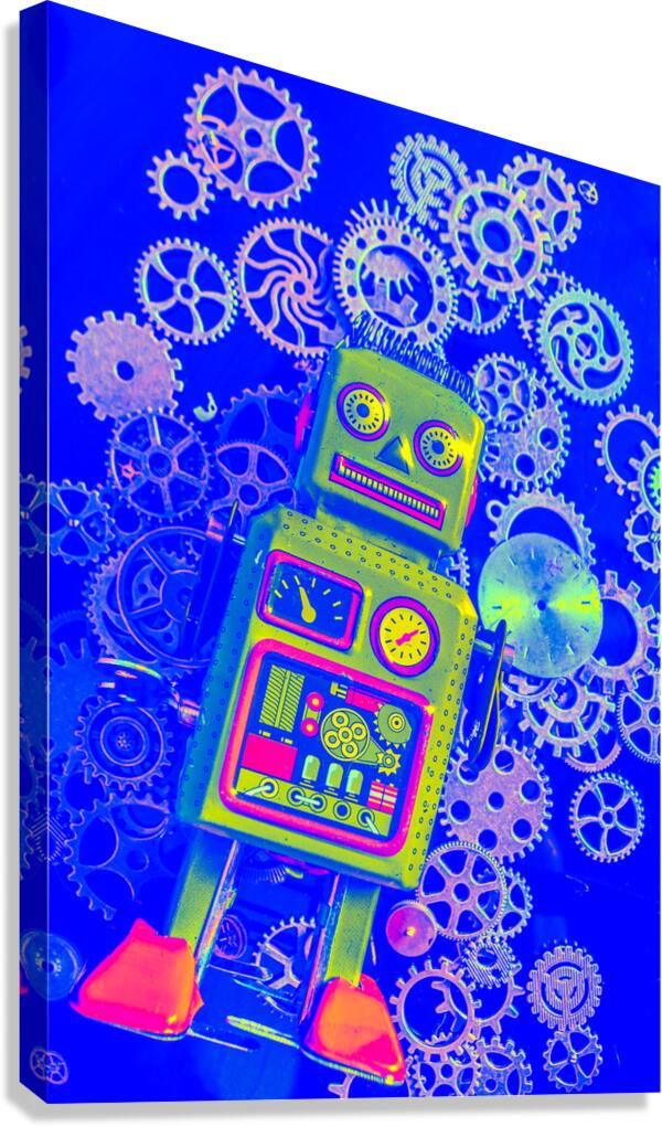 Robot reboot Canvas Print