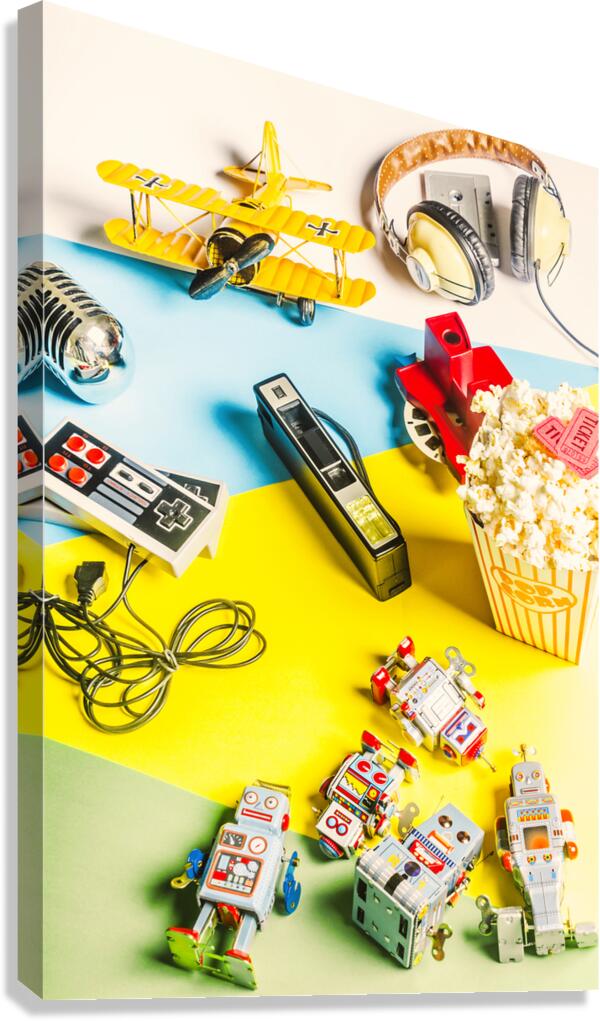 Multicolour memorabilia Canvas Print