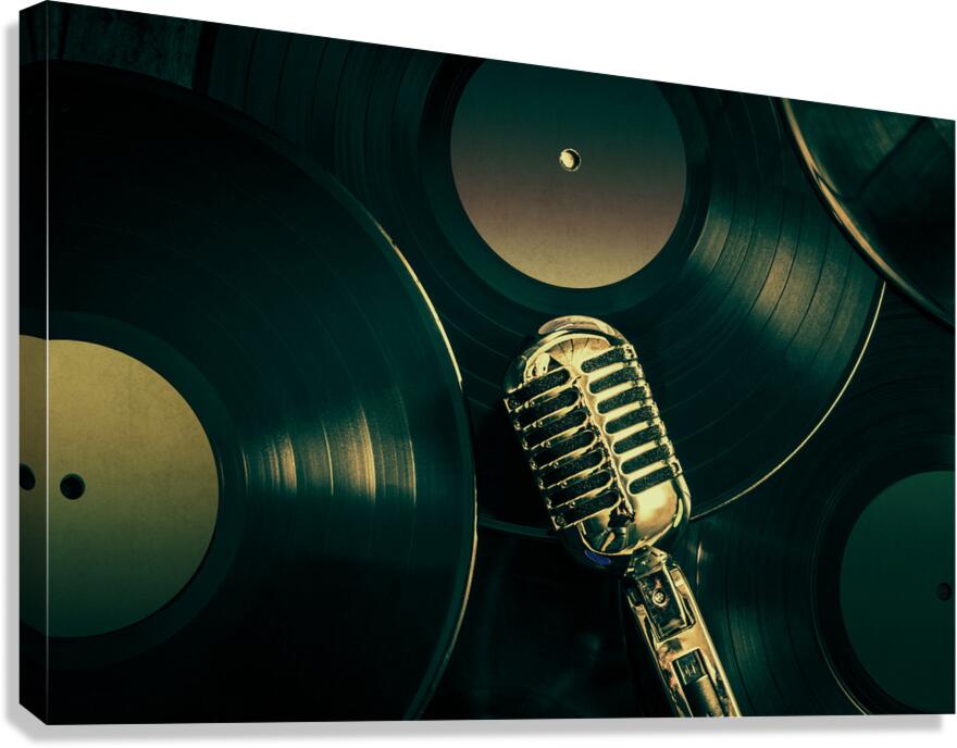 Recording studio art Canvas Print