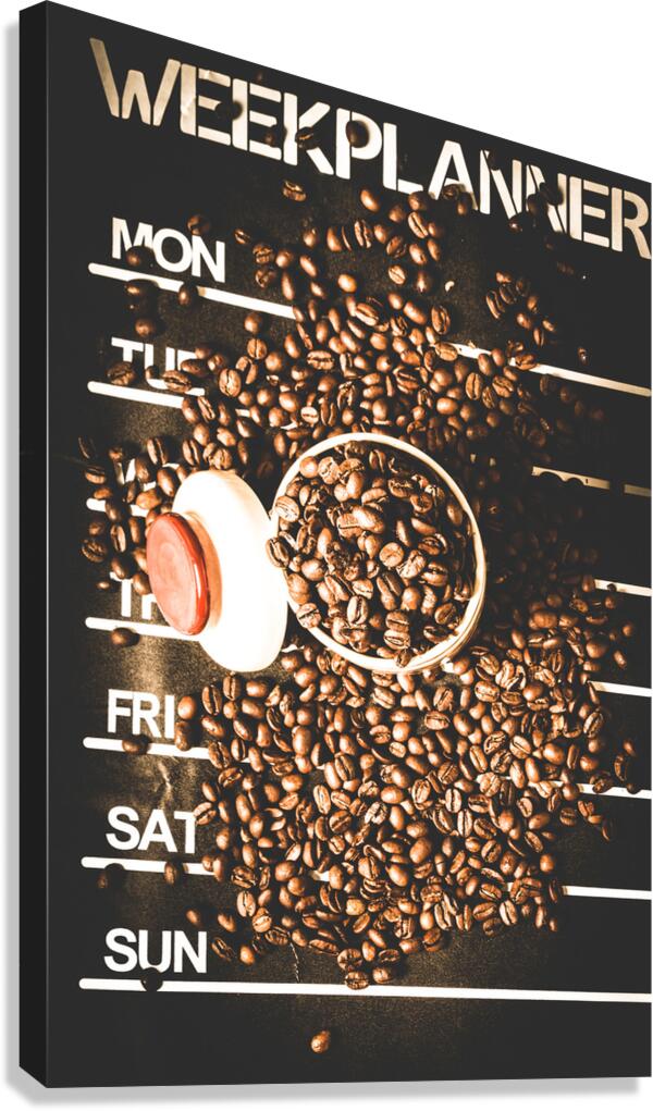 Coffee on the menu Canvas Print