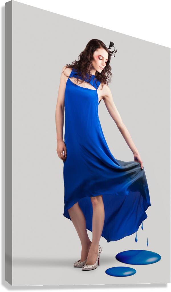 Beauty Portrait Depicting The Color Of Fashion Canvas Print