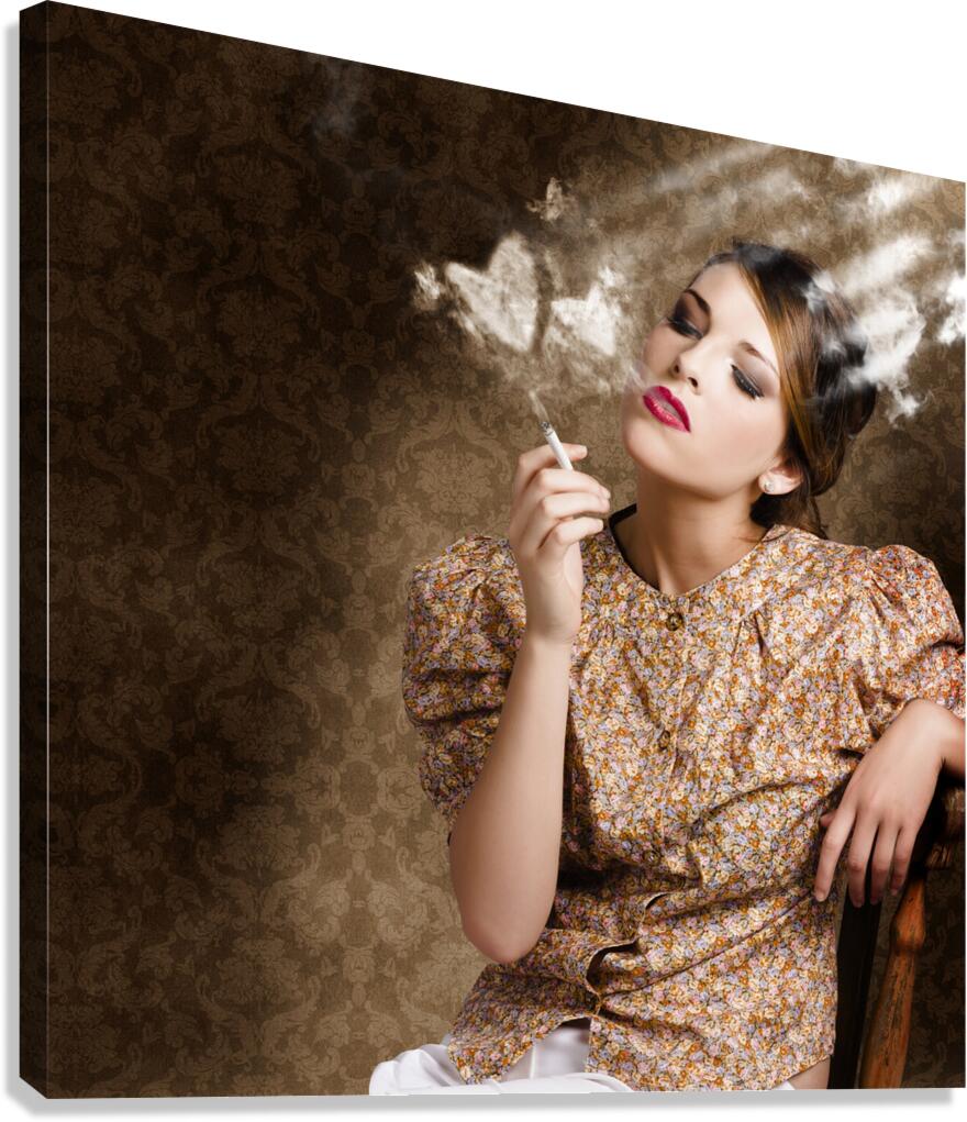 Hearts of smoke Canvas Print