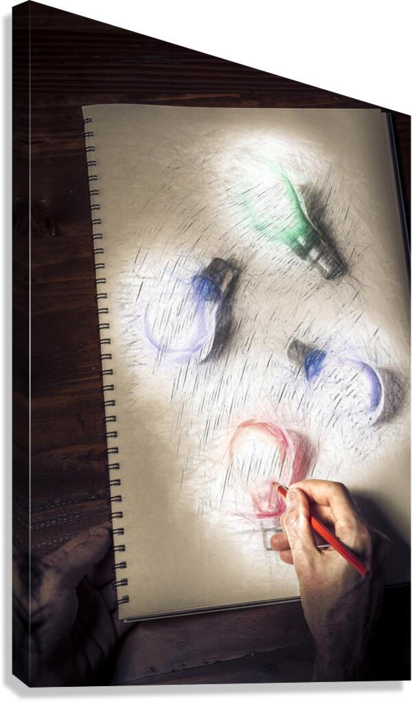 Creativity in the formulation of words and ideas  Canvas Print