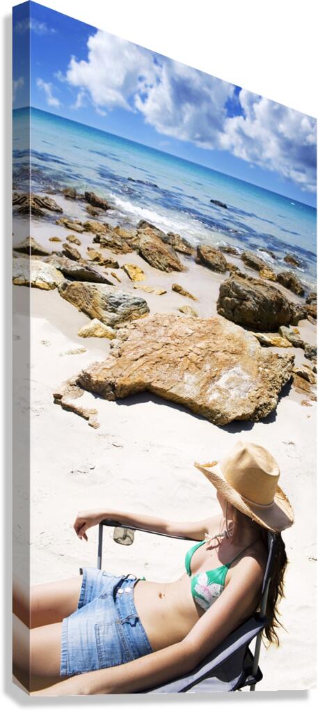 Beach Woman Canvas Print