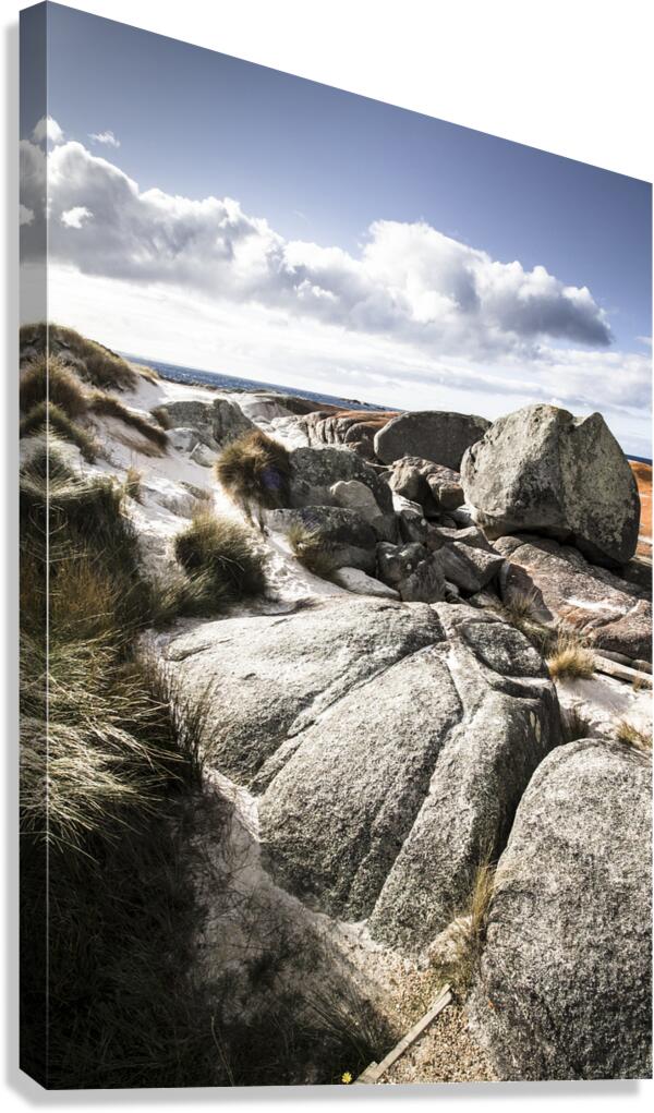 Stones throw away from the sea Canvas Print