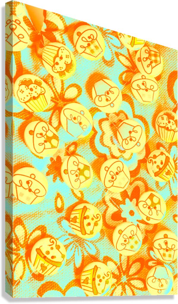 Buttercake buttons Canvas Print