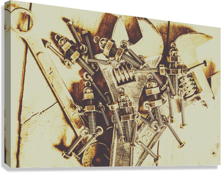Robotic repairs Canvas Print