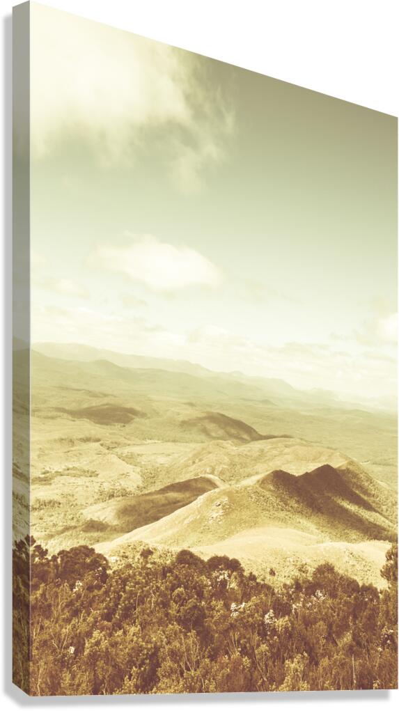 Rolling rural hills of Zeehan Canvas Print