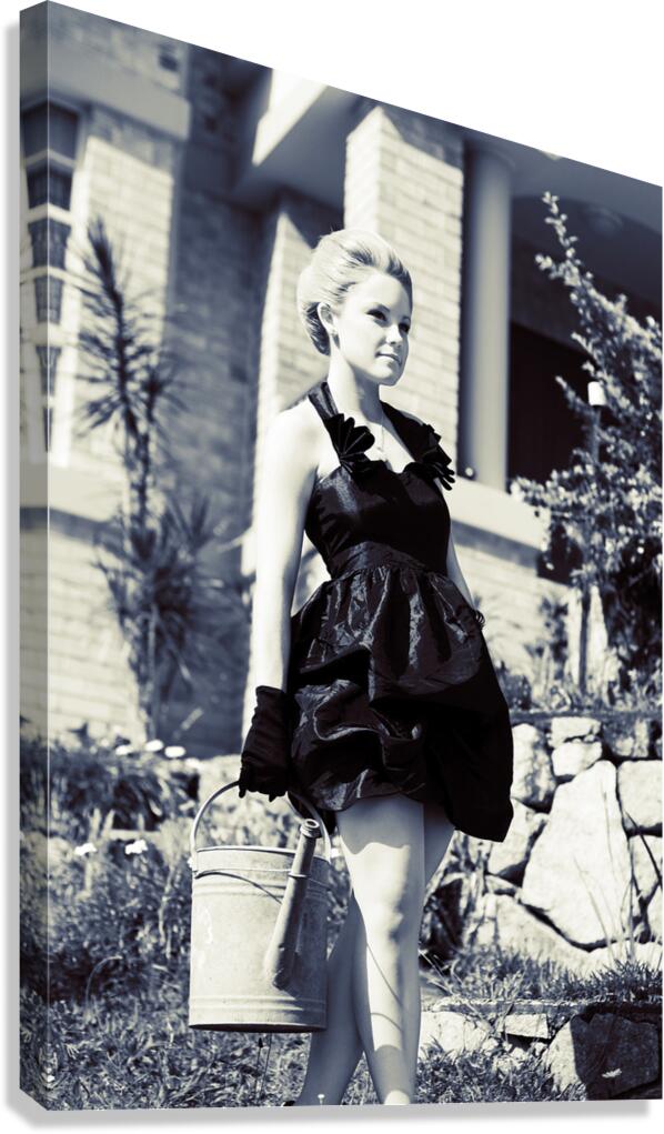 Gardening In Style Canvas Print