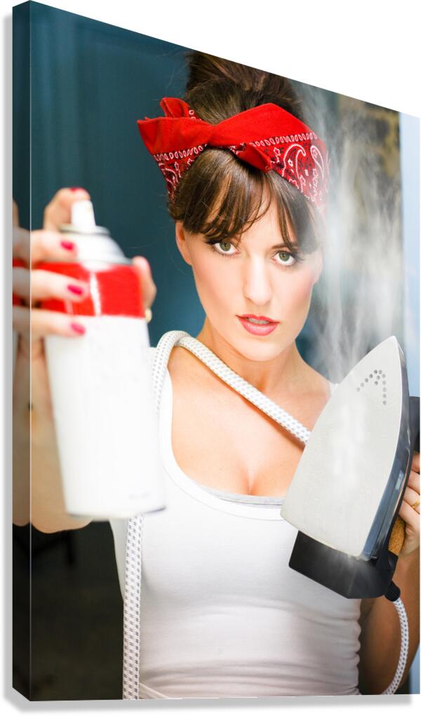 Laundry And Ironing Business Canvas Print
