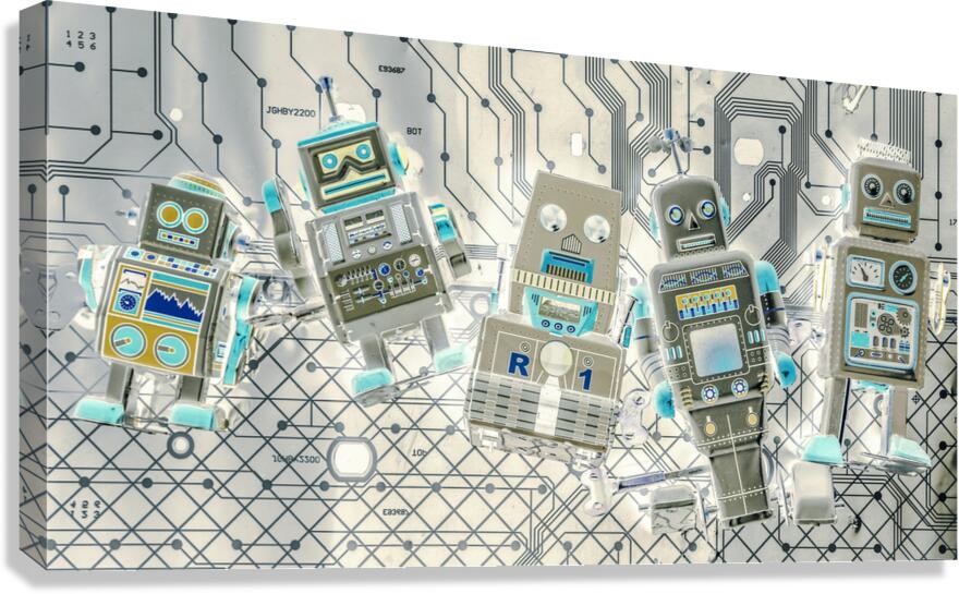 Wired intelligence Canvas Print