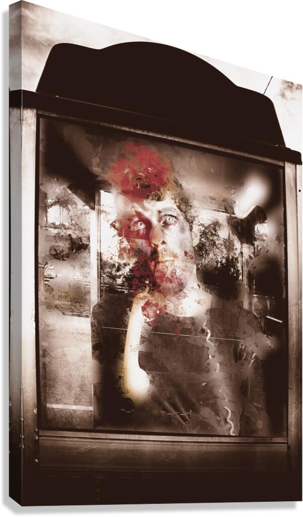 Help! Itchy ugly face so I ate him... mmmm tasty Canvas Print