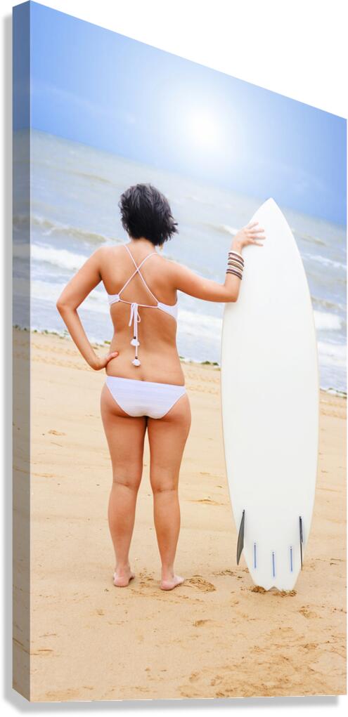 Sunset Surf Canvas Print