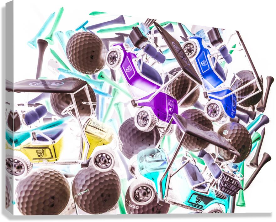 Caddie course Canvas Print