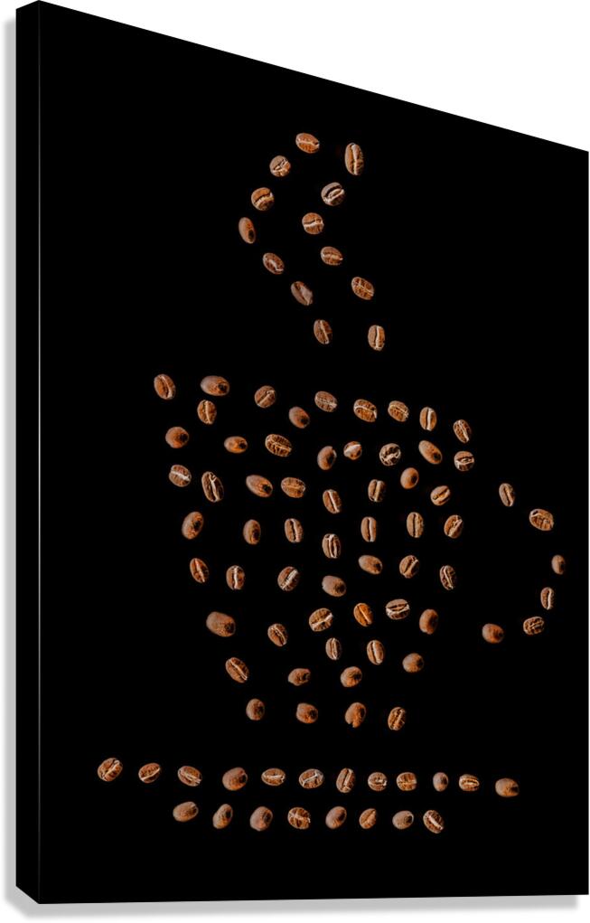 Black coffee Canvas Print