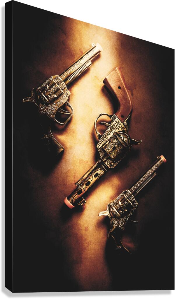 Wild west cap guns Canvas Print