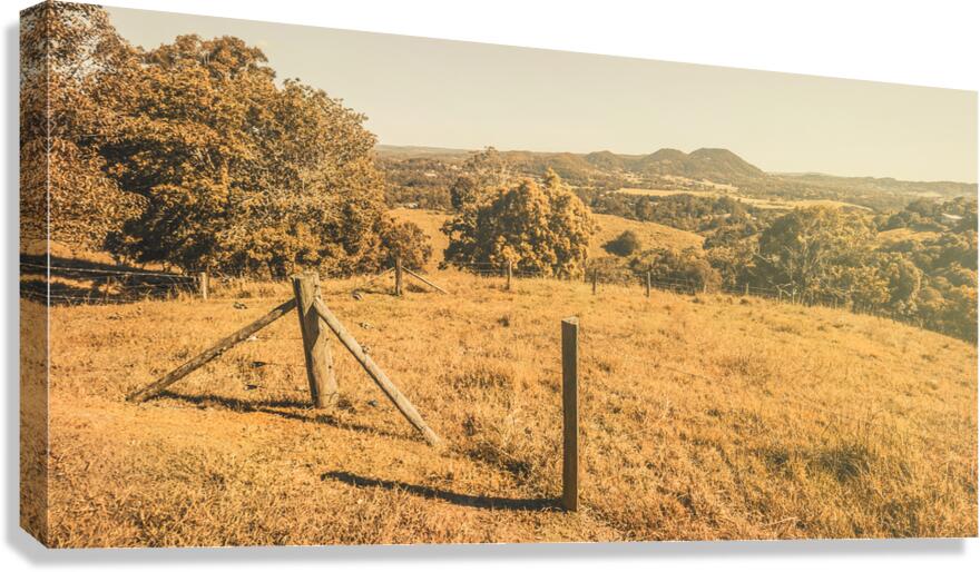 Farm fields of Eumundi Sunshine Coast Canvas Print