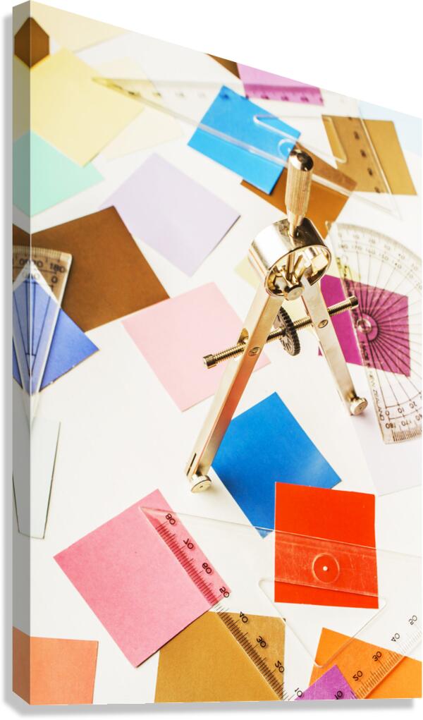 Design in abstract geometry Canvas Print