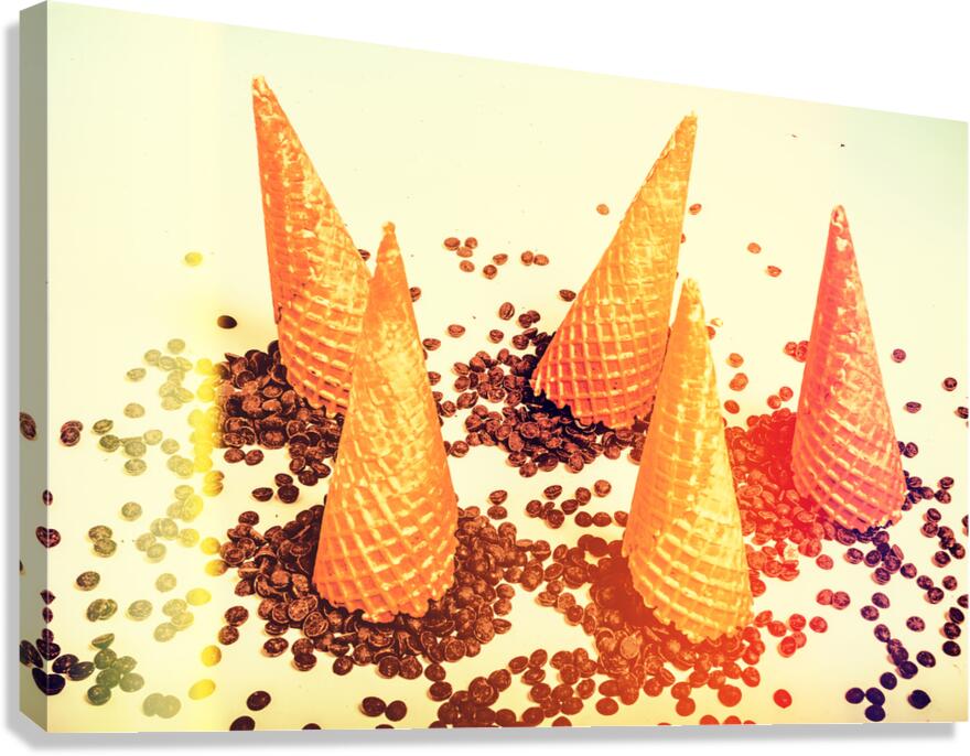 Choc chip silos Canvas Print