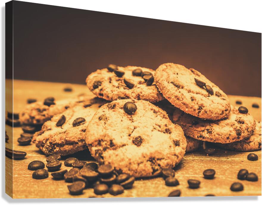 Delicious sweet baked biscuits  Canvas Print