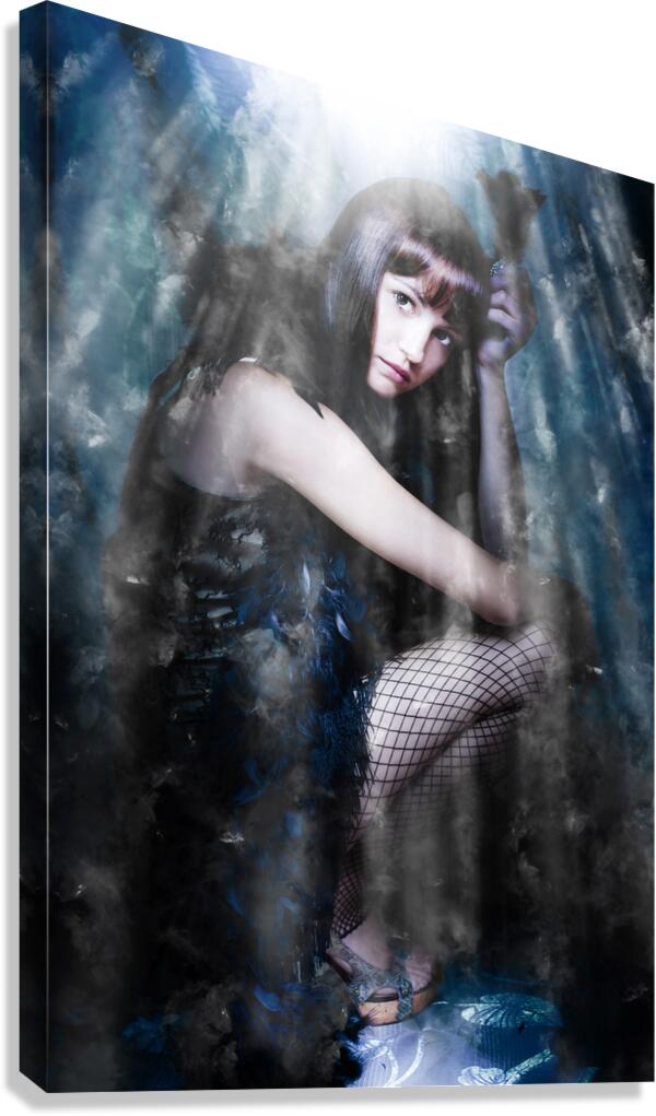 Actress In Stage Spotlight Canvas Print