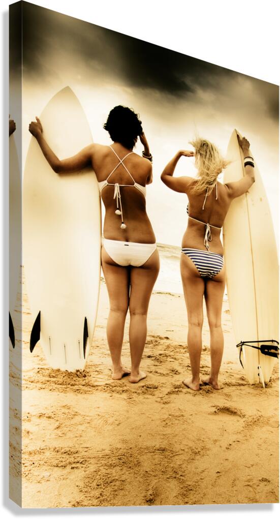 Surfing Forecast Canvas Print