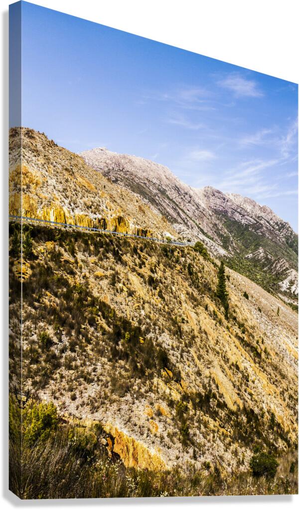 Colourful stony highlands Canvas Print