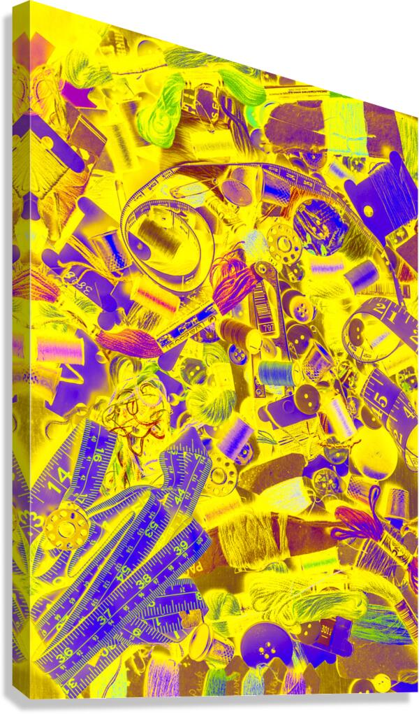 Messy desk - Best dressed Canvas Print