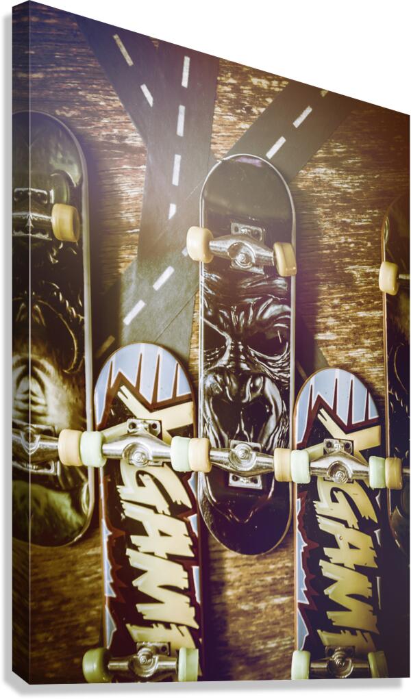 Toy skateboards Canvas Print