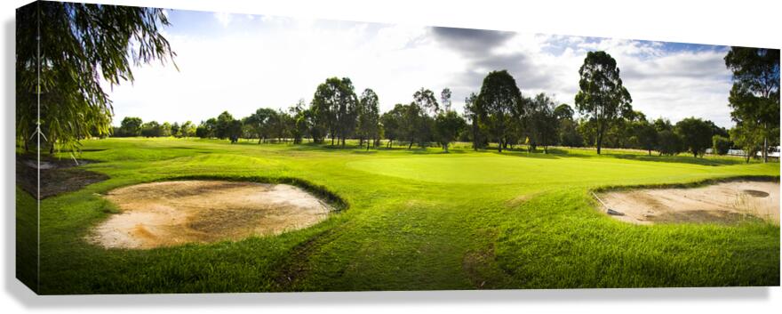 Golf Course Landscape Panorama Canvas Print