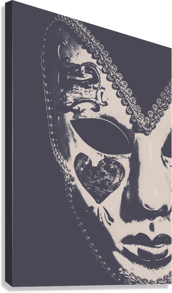 Midnight frill Canvas Print