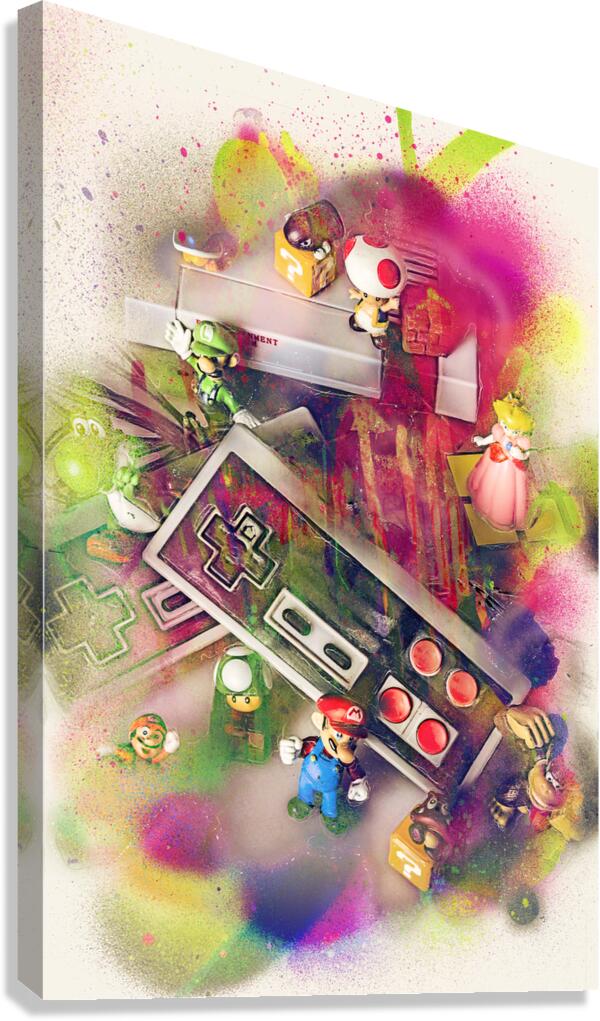 Graffiti gaming Canvas Print