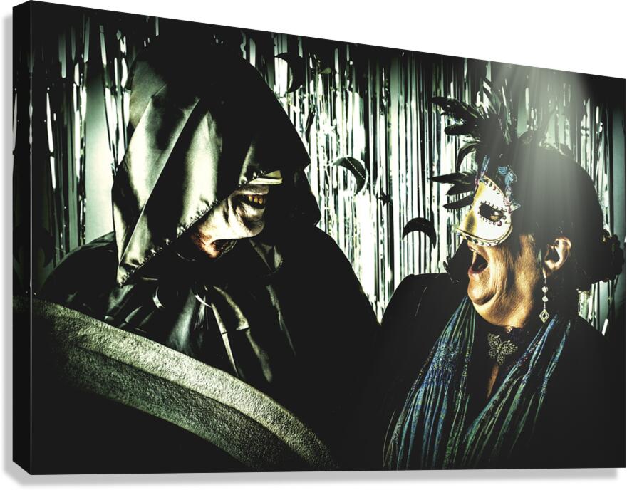 A grim meeting Canvas Print